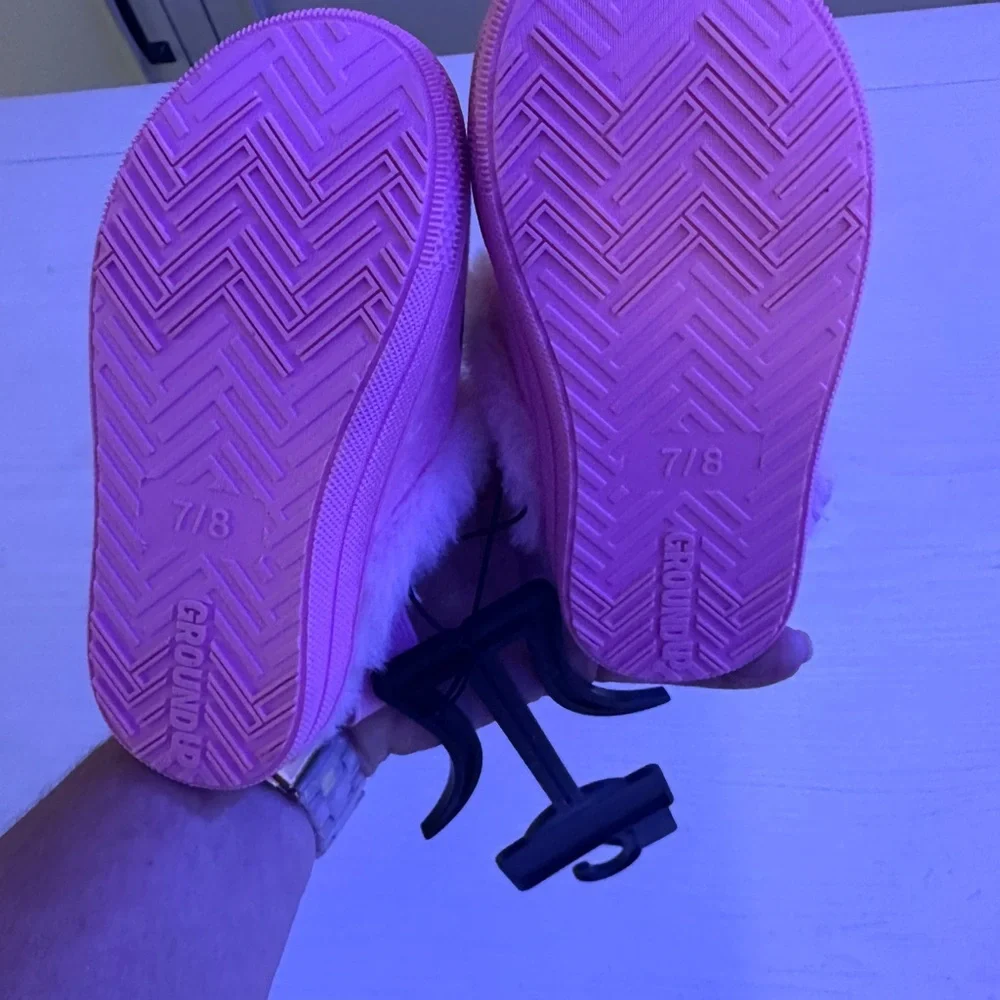 New Disney Pink Princess faux‎ Fur Lined Slippers